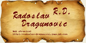 Radoslav Dragunović vizit kartica